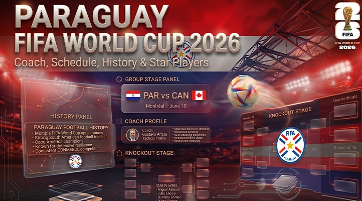 Paraguay FIFA World Cup 2026_ Coach, Schedule, History & Star Players