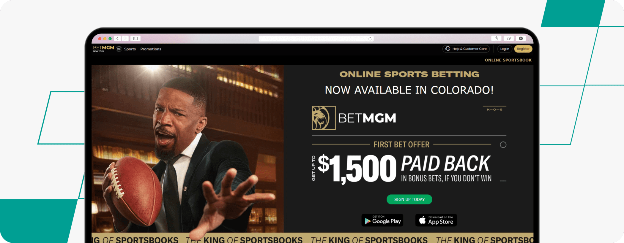 betmgm colorado screenshot