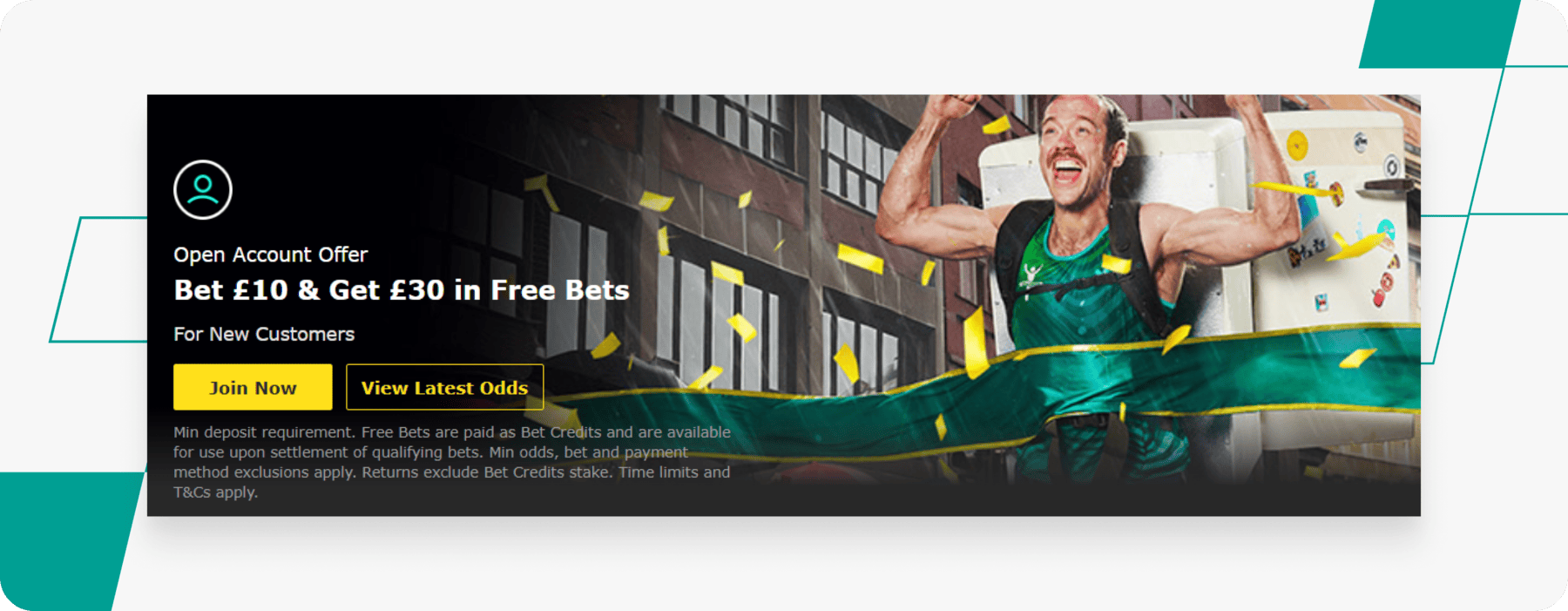 screenshot of bet365 sports welcome offer